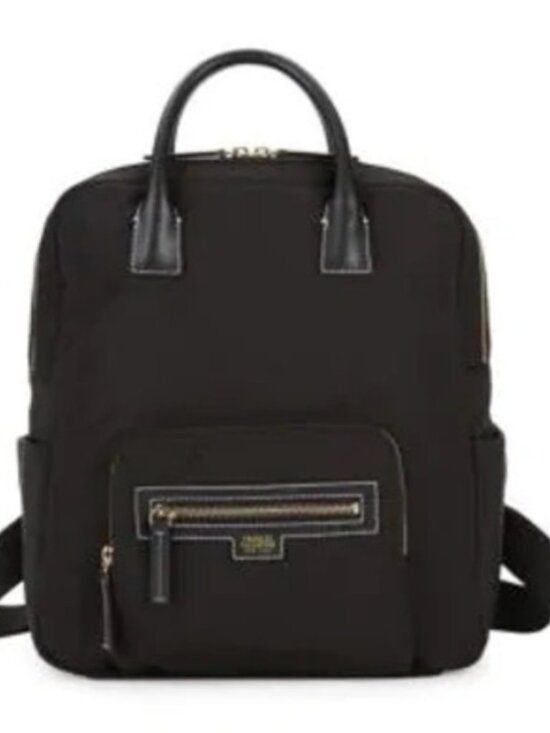 Frances Valentine Casey Black Nylon Backpack w/ Leather Trim Pristine & RARE main image 14